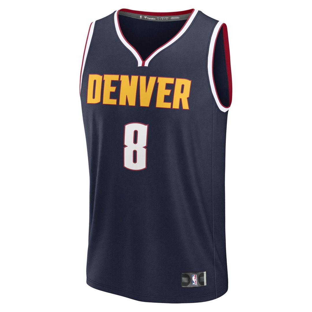 Peyton Watson Denver Nuggets Fanatics Fast Break Replica Player Jersey - Icon Edition - Navy | NBA Fan Gear