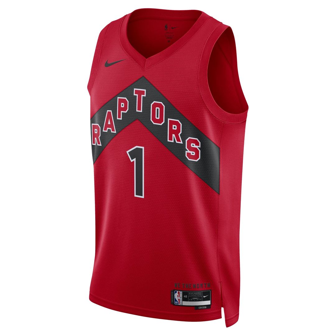Gradey Dick Toronto Raptors Nike Unisex Swingman Player Jersey - Icon Edition - Red | NBA Fan Gear