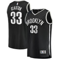 Nicolas Claxton Brooklyn Nets Fanatics Fast Break Replica Jersey - Icon Edition - Black | NBA Fan Gear