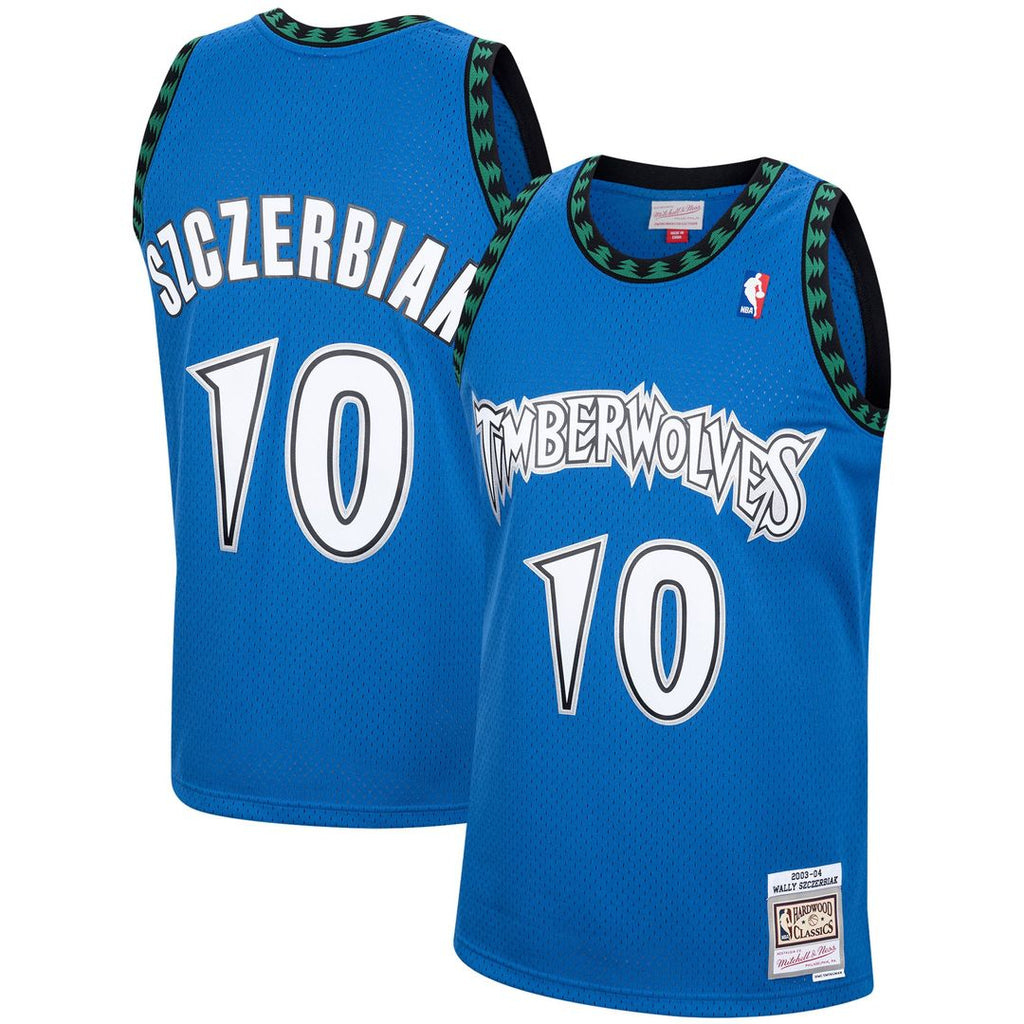 Wally Szczerbiak Minnesota Timberwolves Mitchell & Ness 2003/ 04 Hardwood Classics Swingman Jersey - Blue | NBA Fan Gear