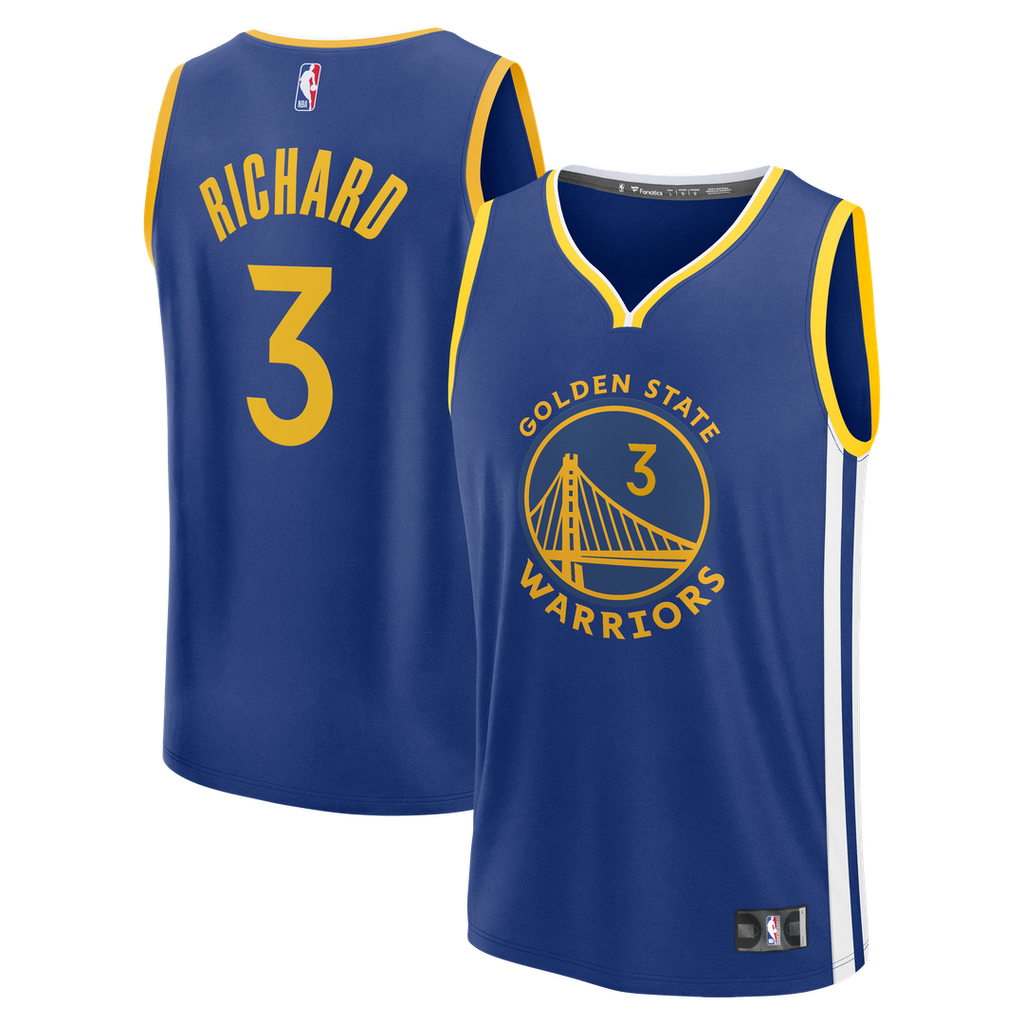 Will Richard Golden State Warriors Fanatics Fast Break Replica Jersey - Blue - Icon Edition | NBA Fan Gear