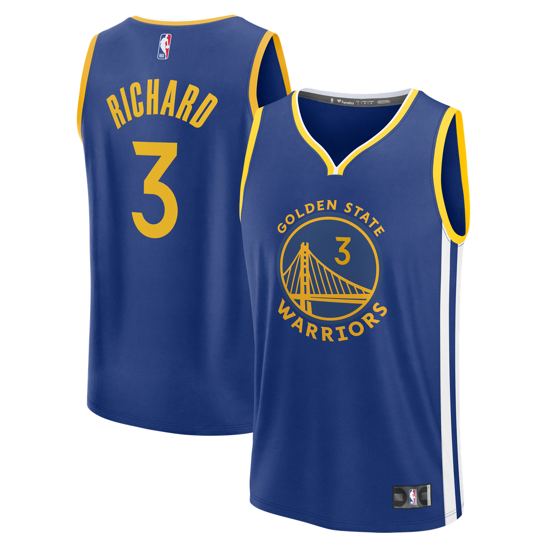 Will Richard Golden State Warriors Fanatics Fast Break Replica Jersey - Blue - Icon Edition | NBA Fan Gear