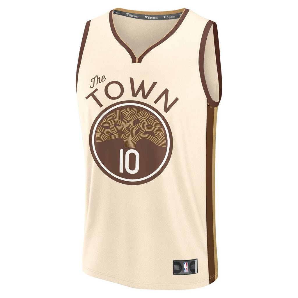 Jimmy Butler III Golden State Warriors Fanatics Youth 2025/ 26 City Edition Fast Break Jersey - Tan | NBA Fan Gear