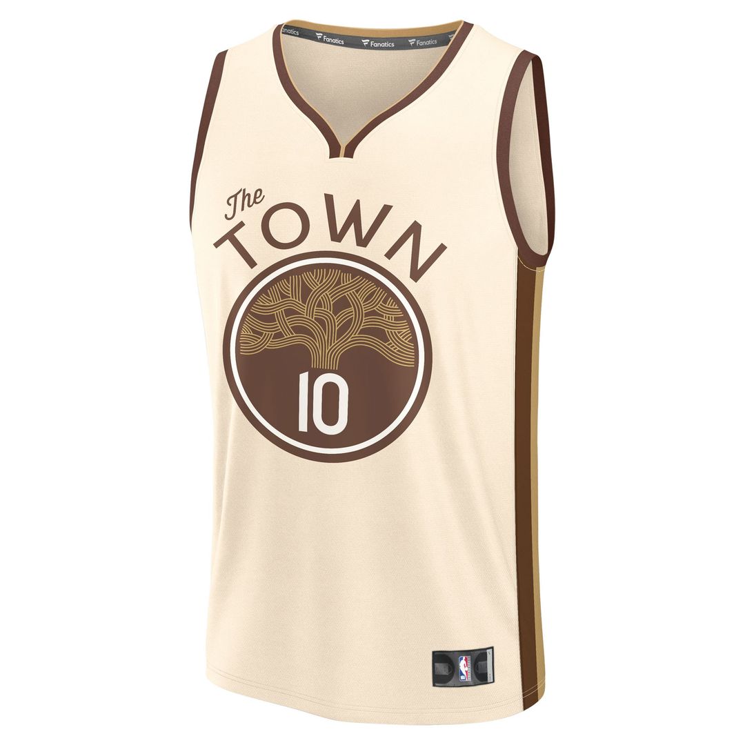 Jimmy Butler III Golden State Warriors Fanatics Youth 2025/ 26 City Edition Fast Break Jersey - Tan | NBA Fan Gear