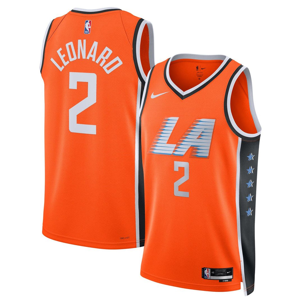 Kawhi Leonard LA Clippers Nike Unisex 2025/ 26 Swingman Jersey - Orange - City Edition | NBA Fan Gear