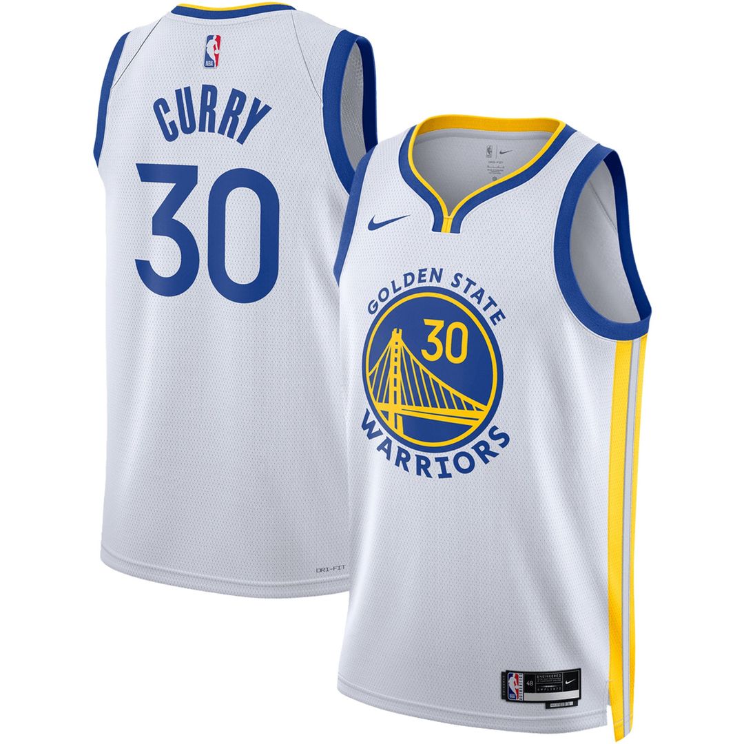 Stephen Curry Golden State Warriors Nike Unisex Swingman Jersey - Association Edition - White | NBA Fan Gear