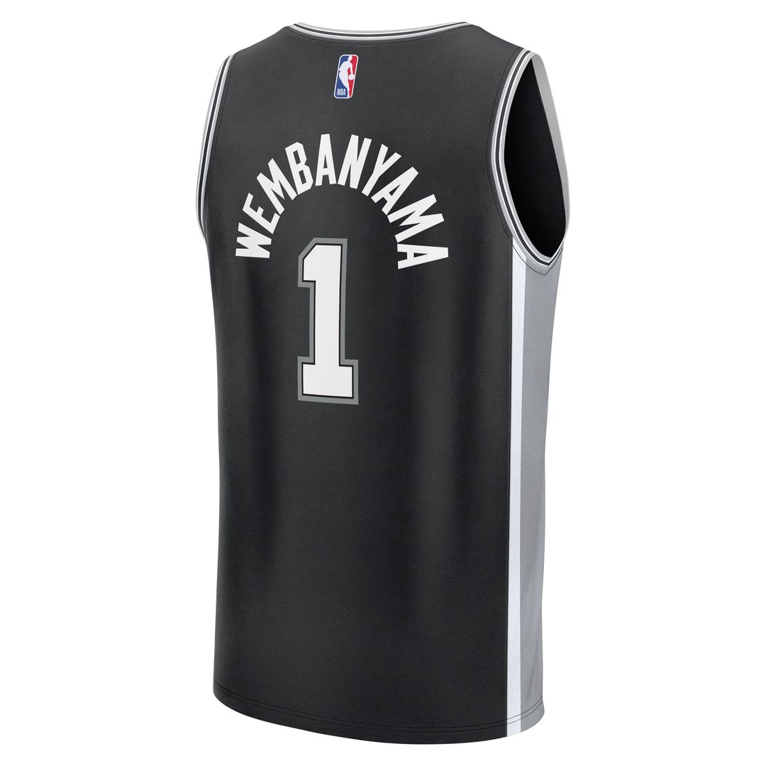 Victor Wembanyama San Antonio Spurs Fanatics Youth Fast Break Replica Player Jersey - Icon Edition - Black | NBA Fan Gear