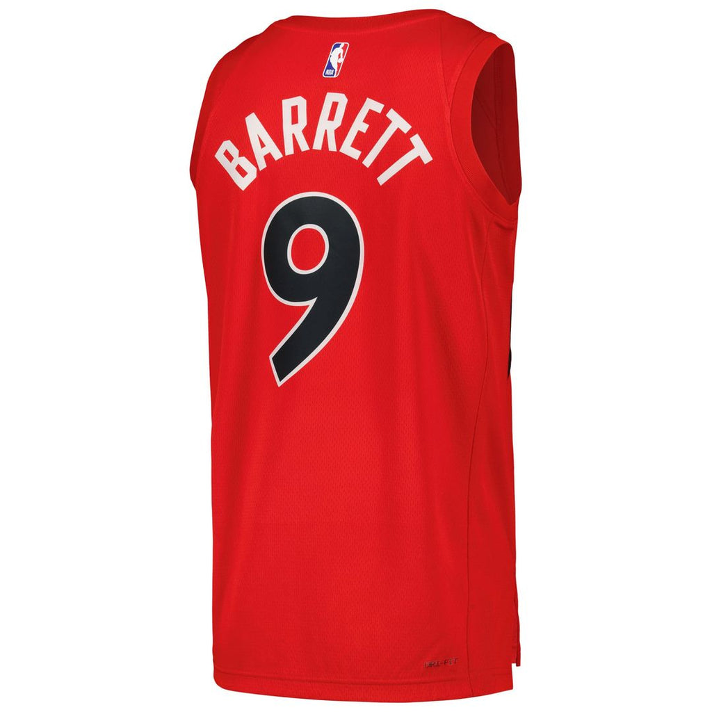 RJ Barrett Toronto Raptors Nike Unisex Swingman Player Jersey - Icon Edition - Red | NBA Fan Gear