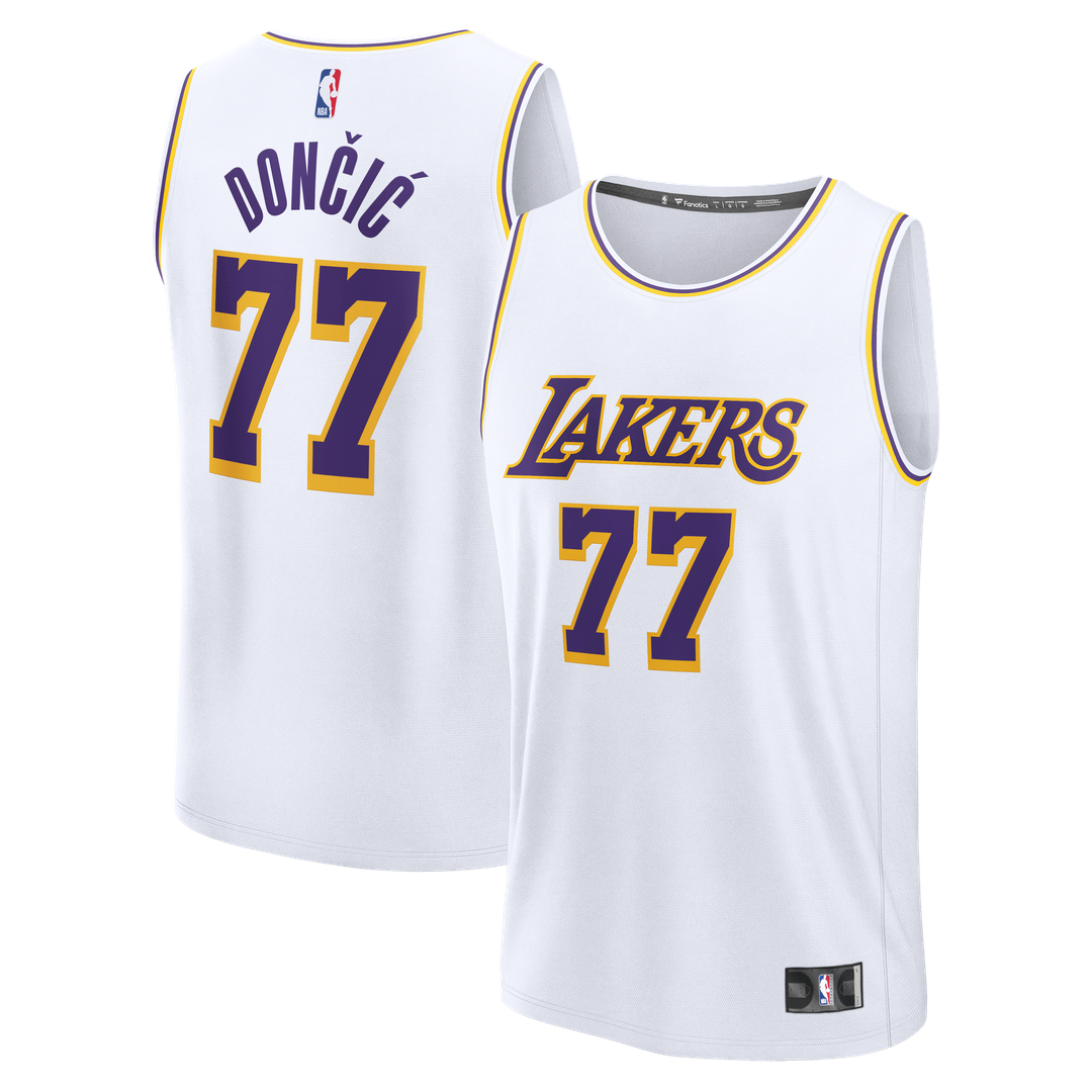 Luka Dončić Los Angeles Lakers Fanatics Youth Fast Break Replica Jersey - White - Association Edition | NBA Fan Gear