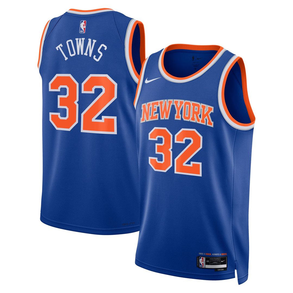 Karl-Anthony Towns New York Knicks Nike Unisex Swingman Jersey - Blue - Icon Edition | NBA Fan Gear