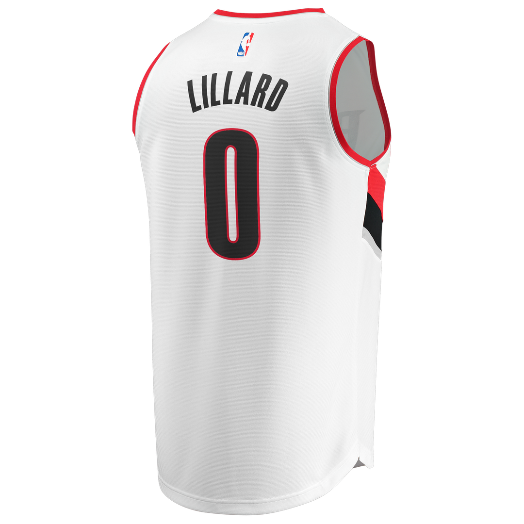Damian Lillard Portland Trail Blazers Fanatics Fast Break Replica Jersey - White - Association Edition | NBA Fan Gear