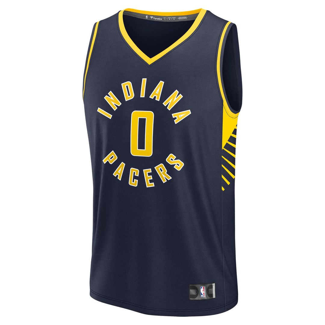 Tyrese Haliburton Indiana Pacers Fanatics Fast Break Replica Jersey - Icon Edition - Navy | NBA Fan Gear