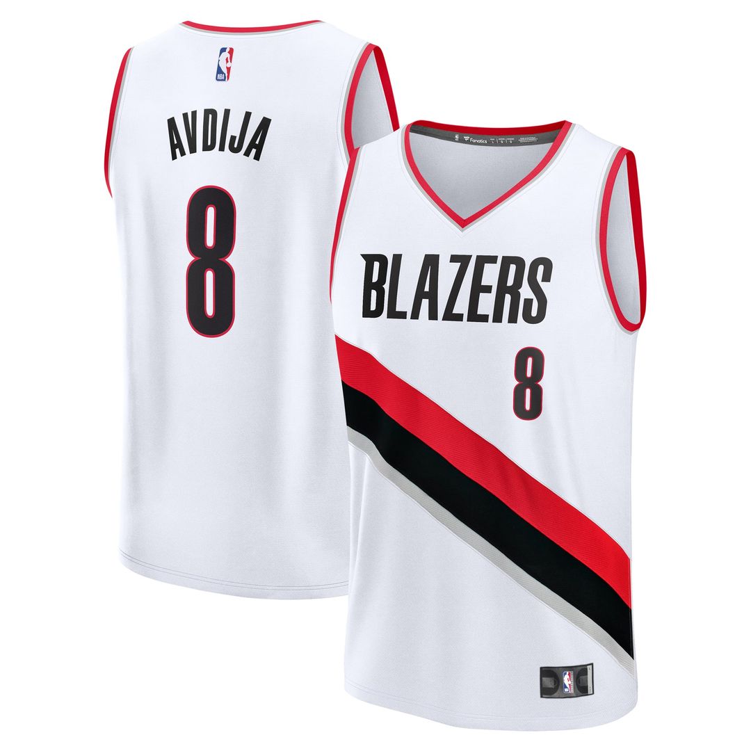 Deni Avdija Portland Trail Blazers Fanatics Fast Break Replica Player Jersey - Association Edition - White | NBA Fan Gear