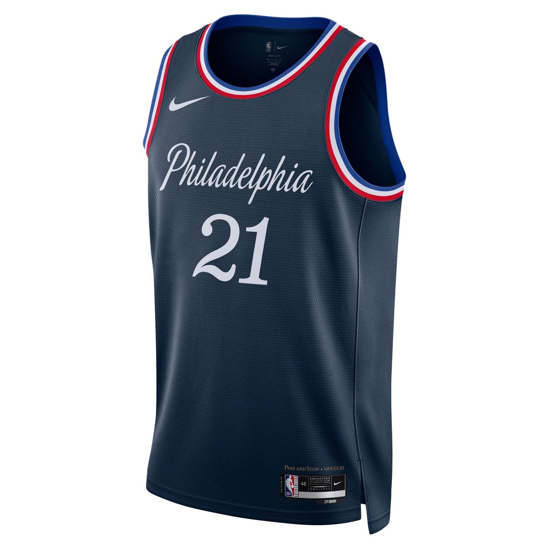 Joel Embiid Philadelphia 76ers Nike Unisex 2025/ 26 Swingman Jersey - Navy - City Edition | NBA Fan Gear