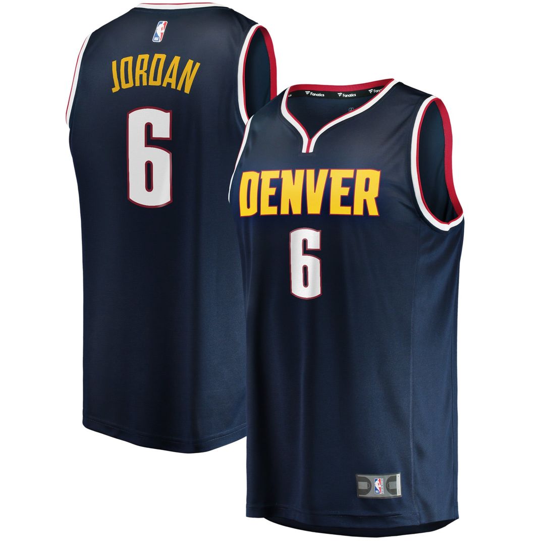 DeAndre Jordan Denver Nuggets Fanatics Youth Fast Break Player Jersey - Icon Edition - Navy | NBA Fan Gear