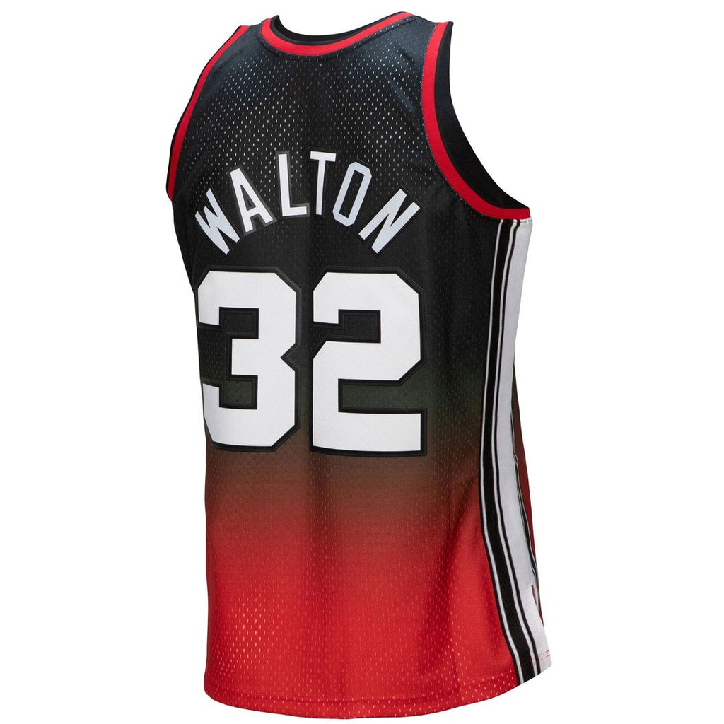 Bill Walton Portland Trail Blazers Mitchell & Ness 1976/ 77 Hardwood Classics Fadeaway Swingman Player Jersey - Red/ Black | NBA Fan Gear
