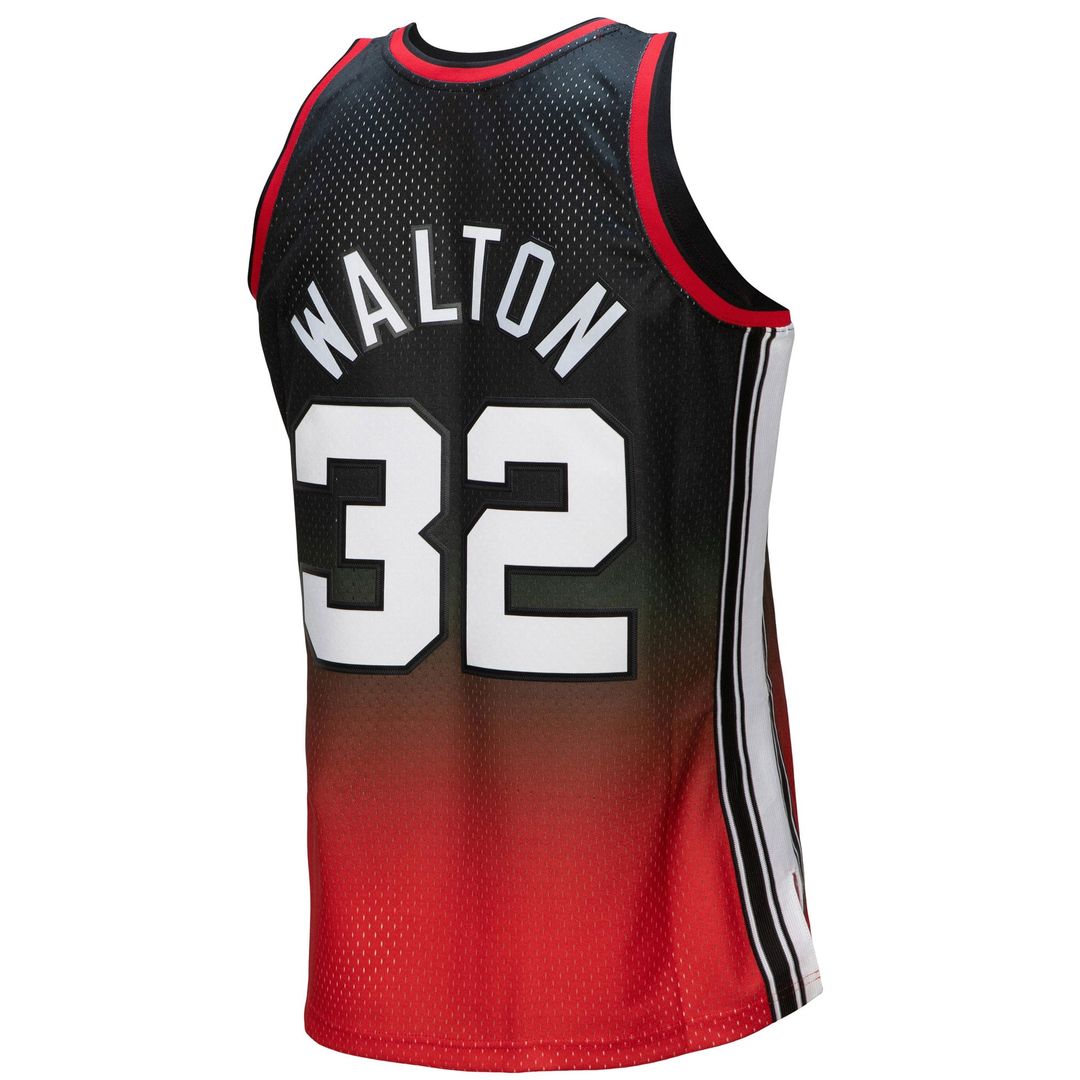 Bill Walton Portland Trail Blazers Mitchell & Ness 1976/ 77 Hardwood Classics Fadeaway Swingman Player Jersey - Red/ Black | NBA Fan Gear