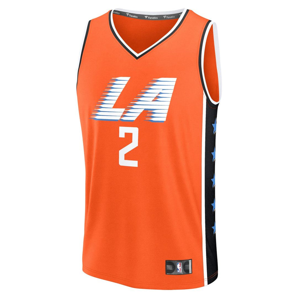 Kawhi Leonard LA Clippers Fanatics 2025/ 26 City Edition Fast Break Jersey - Orange | NBA Fan Gear