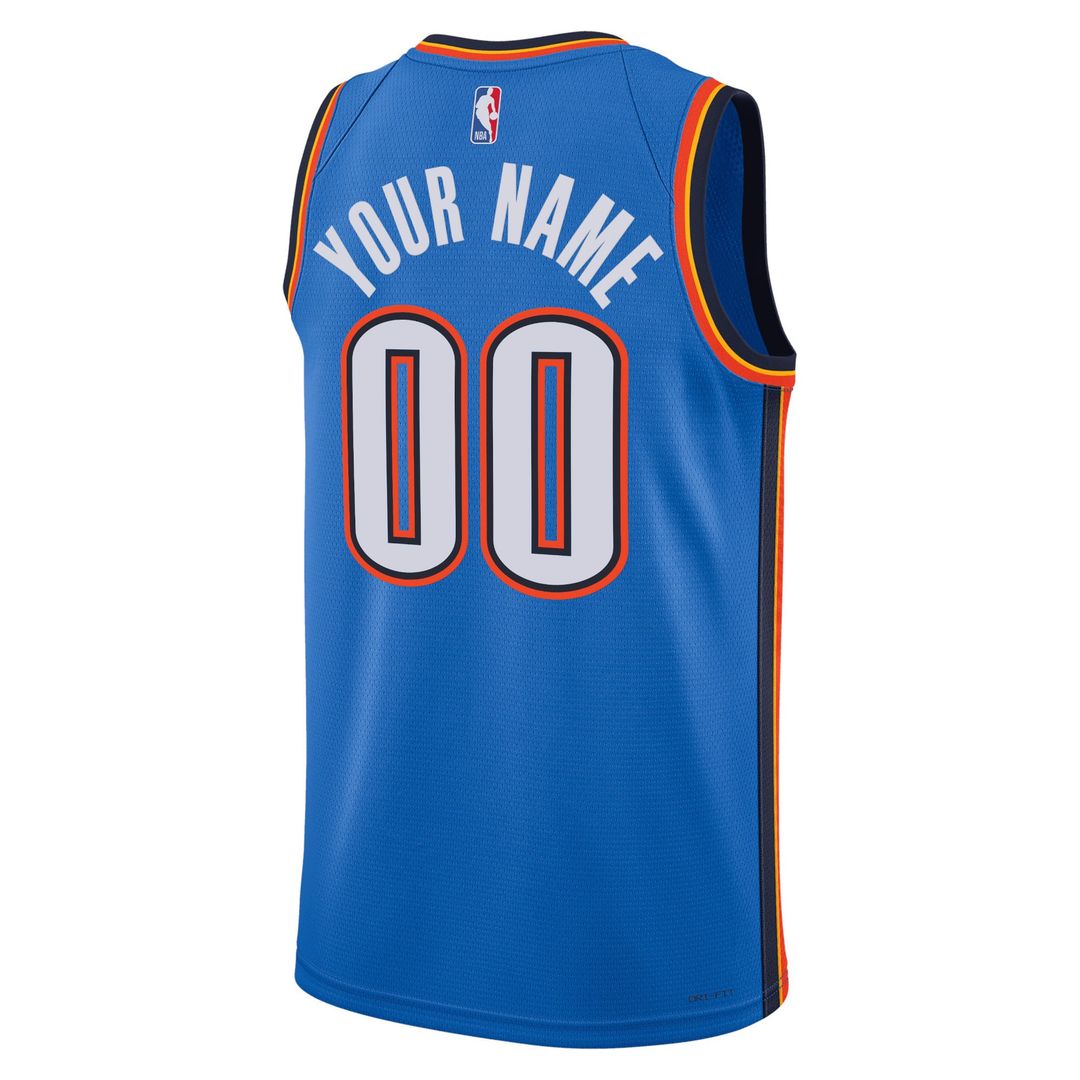 Oklahoma City Thunder Nike Unisex Swingman Custom Jersey White - Association Edition | NBA Fan Gear