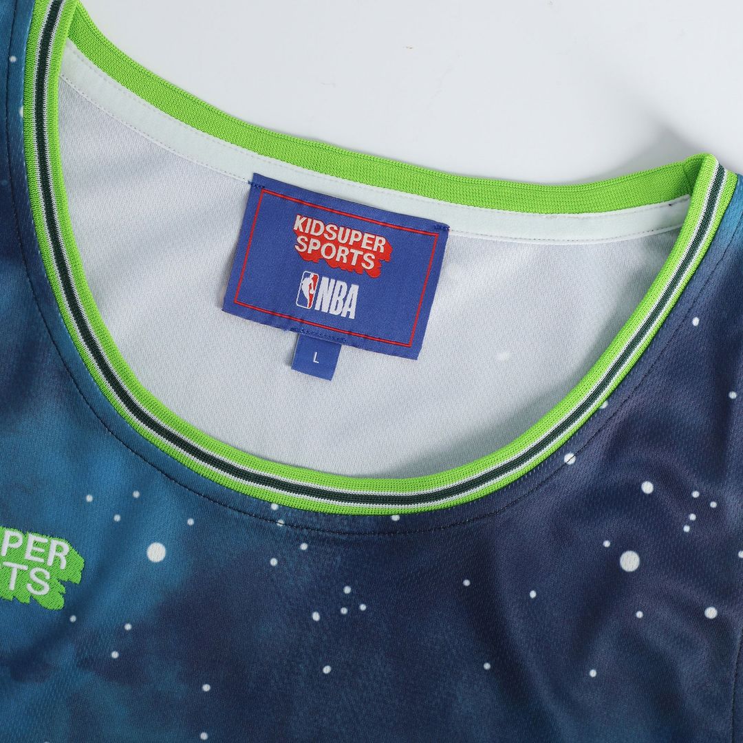 Minnesota Timberwolves NBA & KidSuper Studios by Fanatics Unisex Hometown Jersey - Blue | Fan Gear
