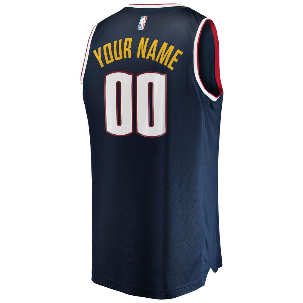 Denver Nuggets Fanatics Youth Fast Break Custom Replica Jersey Navy - Icon Edition | NBA Fan Gear