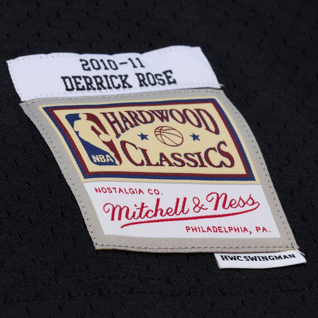 Derrick Rose Chicago Bulls Mitchell & Ness Big & Tall 2010/ 11 Swingman Jersey - Black | NBA Fan Gear