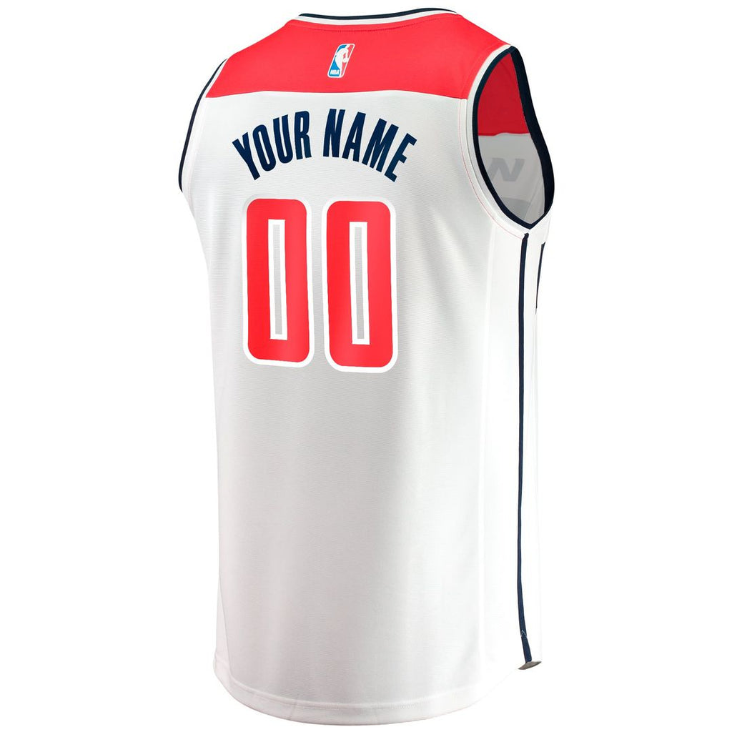 Washington Wizards Fanatics Youth Fast Break Replica Custom Jersey - Association Edition - White | NBA Fan Gear