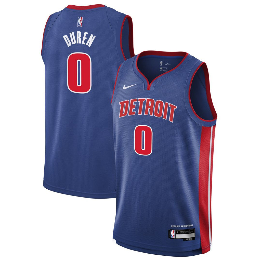 Jalen Duren Detroit Pistons Nike Youth Swingman Jersey - Icon Edition - Blue | NBA Fan Gear