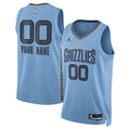 Memphis Grizzlies Jordan Brand Unisex 2022/ 23 Swingman Custom Jersey - Statement Edition - Blue | NBA Fan Gear