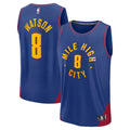 Peyton Watson Denver Nuggets Fanatics Fast Break Replica Player Jersey - Statement Edition - Blue | NBA Fan Gear