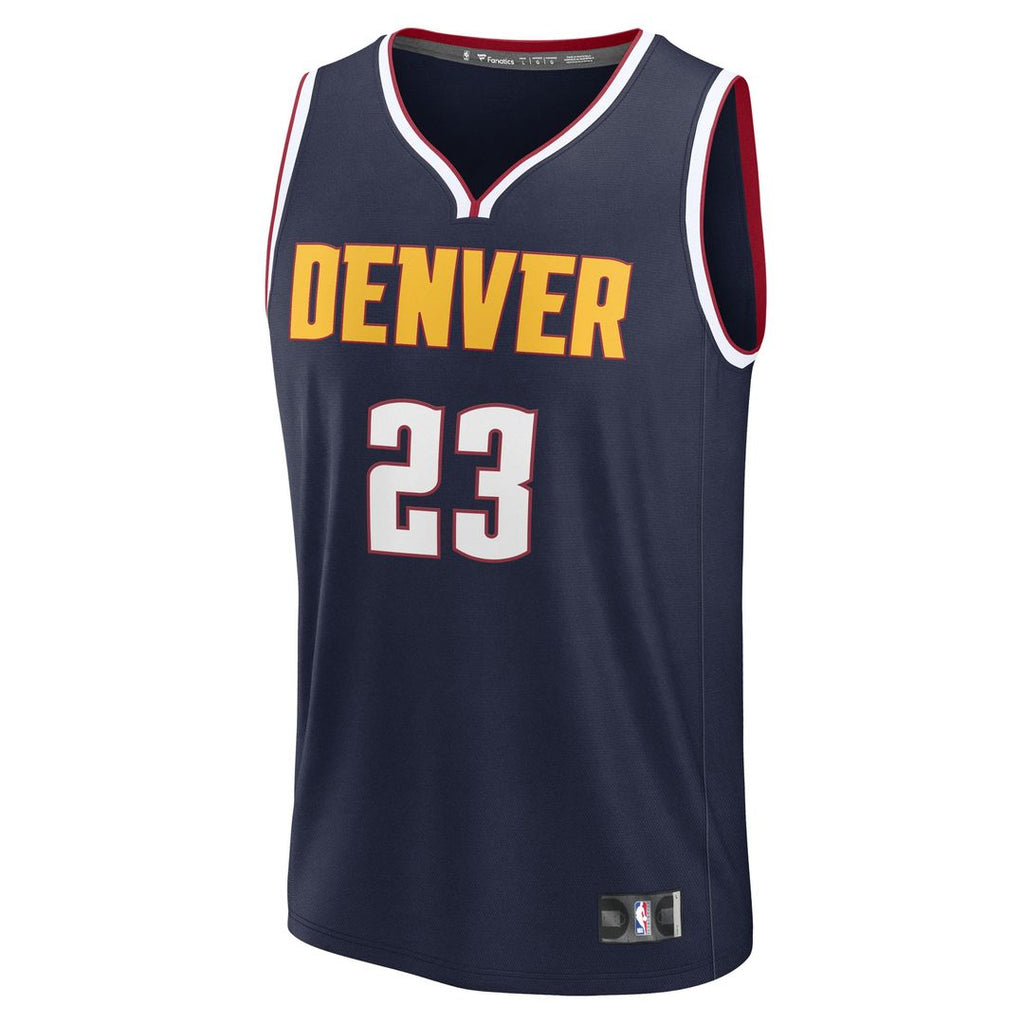 Cameron Johnson Denver Nuggets Fanatics Fast Break Replica Jersey - Navy - Icon Edition | NBA Fan Gear