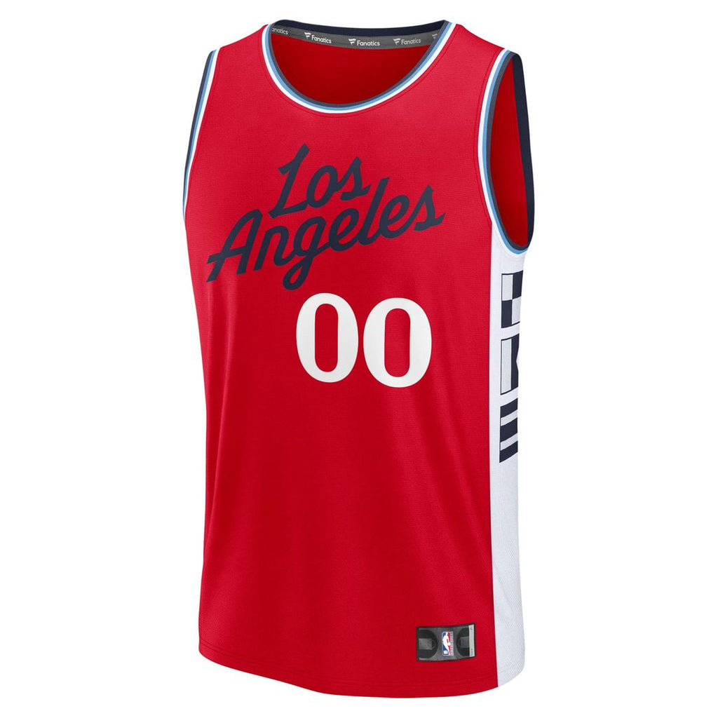 LA Clippers Fanatics Fast Break Custom Jersey - Statement Edition - Red | NBA Fan Gear