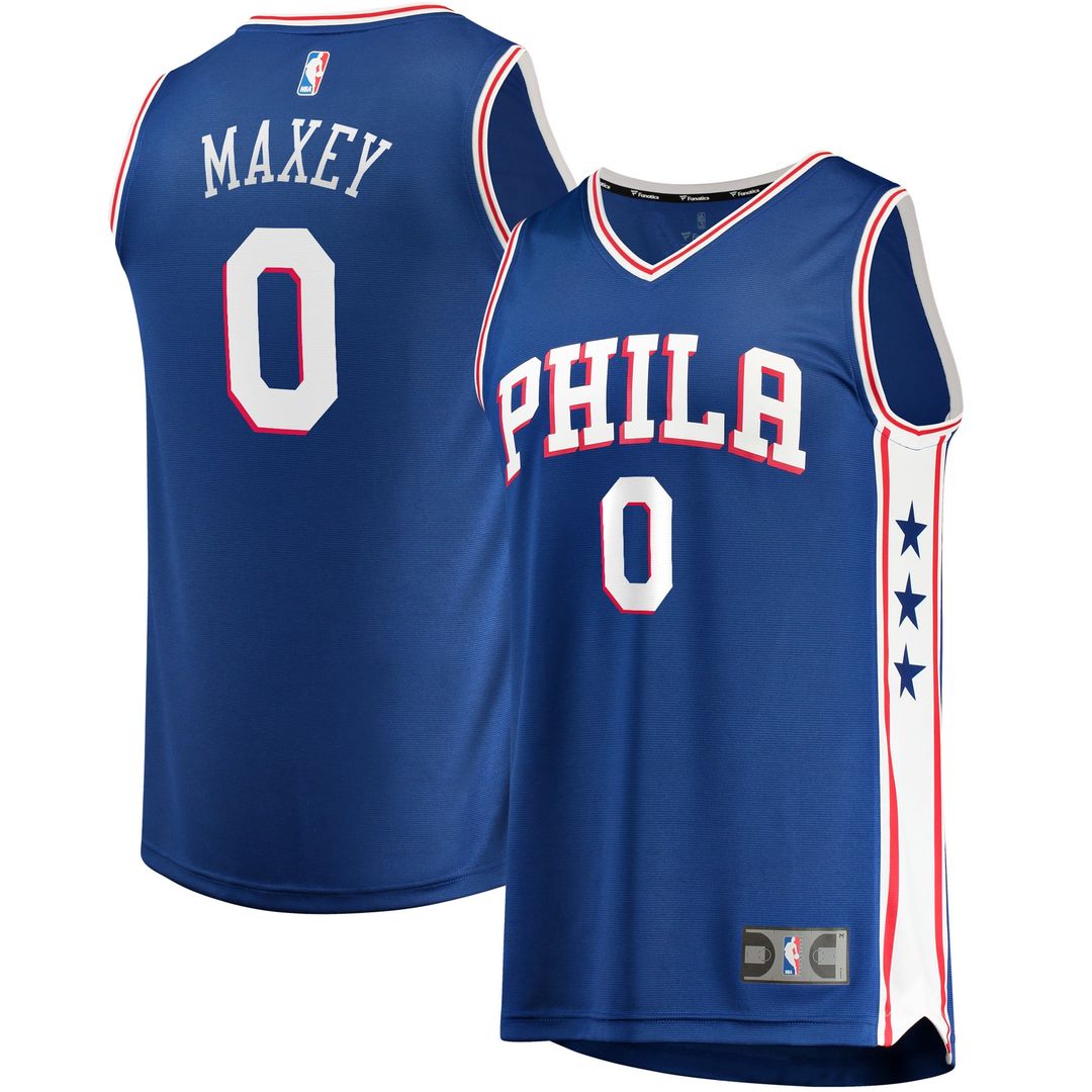 Tyrese Maxey Philadelphia 76ers Fanatics Fast Replica Jersey Royal - Icon Edition | NBA Fan Gear