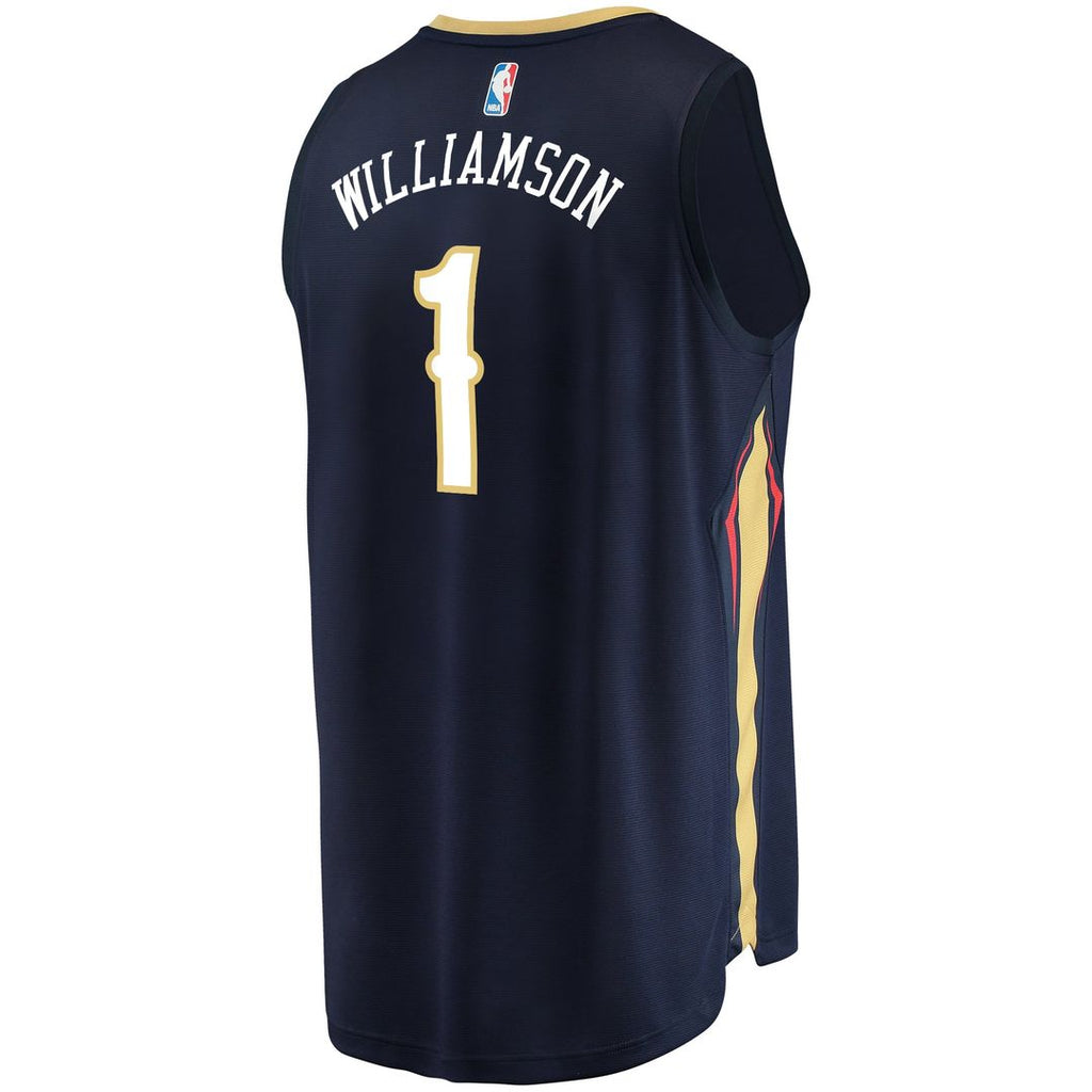 Zion Williamson New Orleans Pelicans Fanatics Youth Replica Fast Break Jersey Navy - Icon Edition | NBA Fan Gear