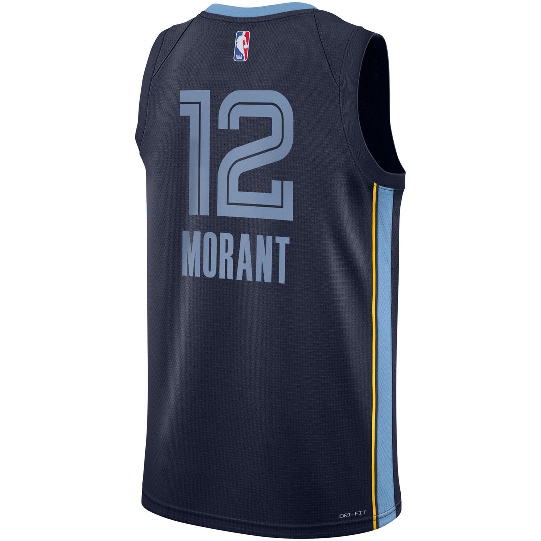 Ja Morant Memphis Grizzlies Nike Youth Swingman Jersey - Icon Edition - Navy | NBA Fan Gear