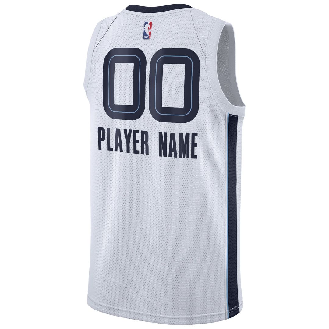 Memphis Grizzlies Nike 2020/ 21 Swingman Custom Jersey - Association Edition - White | NBA Fan Gear