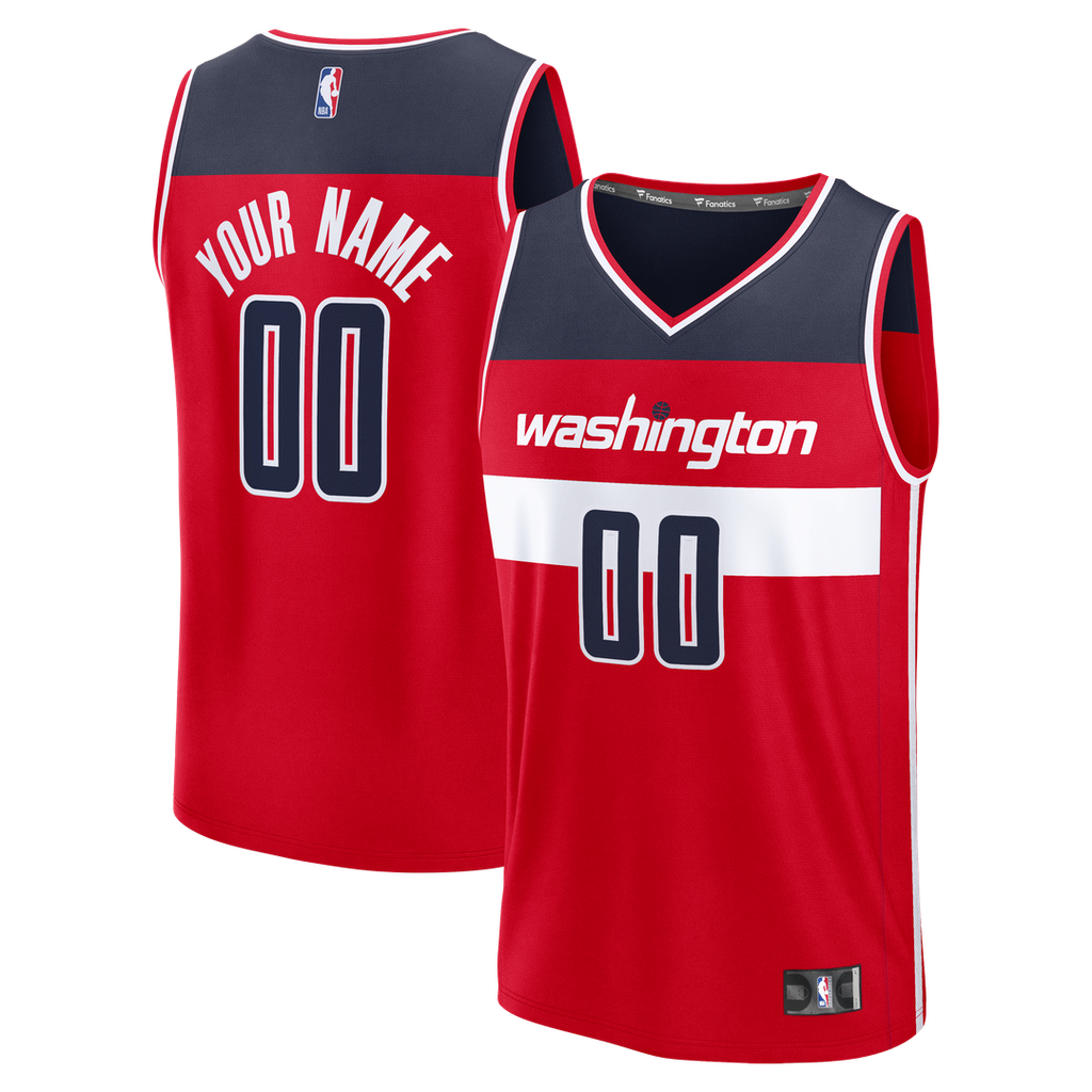 Washington Wizards Fanatics Fastbreak Custom Jersey - Red - Icon Edition | NBA Fan Gear