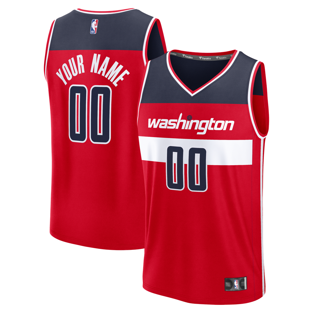 Washington Wizards Fanatics Fastbreak Custom Jersey - Red - Icon Edition | NBA Fan Gear