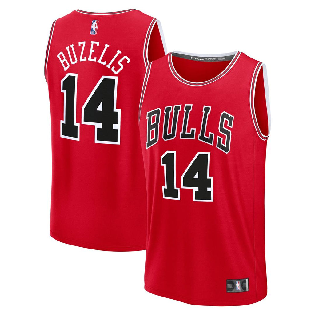 Matas Buzelis Chicago Bulls Fanatics Youth Fast Break Replica Player Jersey - Icon Edition - Red | NBA Fan Gear