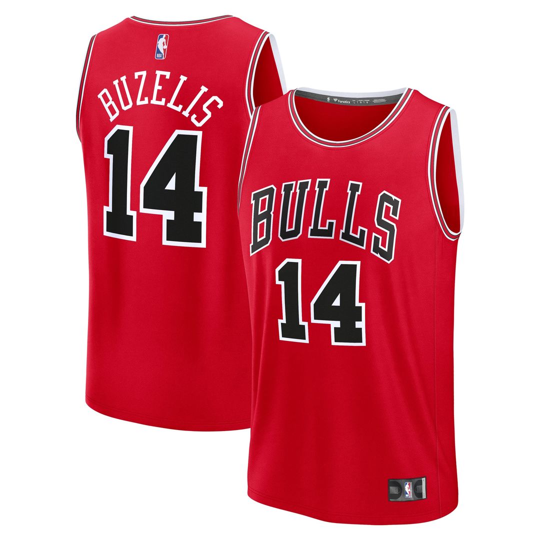 Matas Buzelis Chicago Bulls Fanatics Youth Fast Break Replica Player Jersey - Icon Edition - Red | NBA Fan Gear