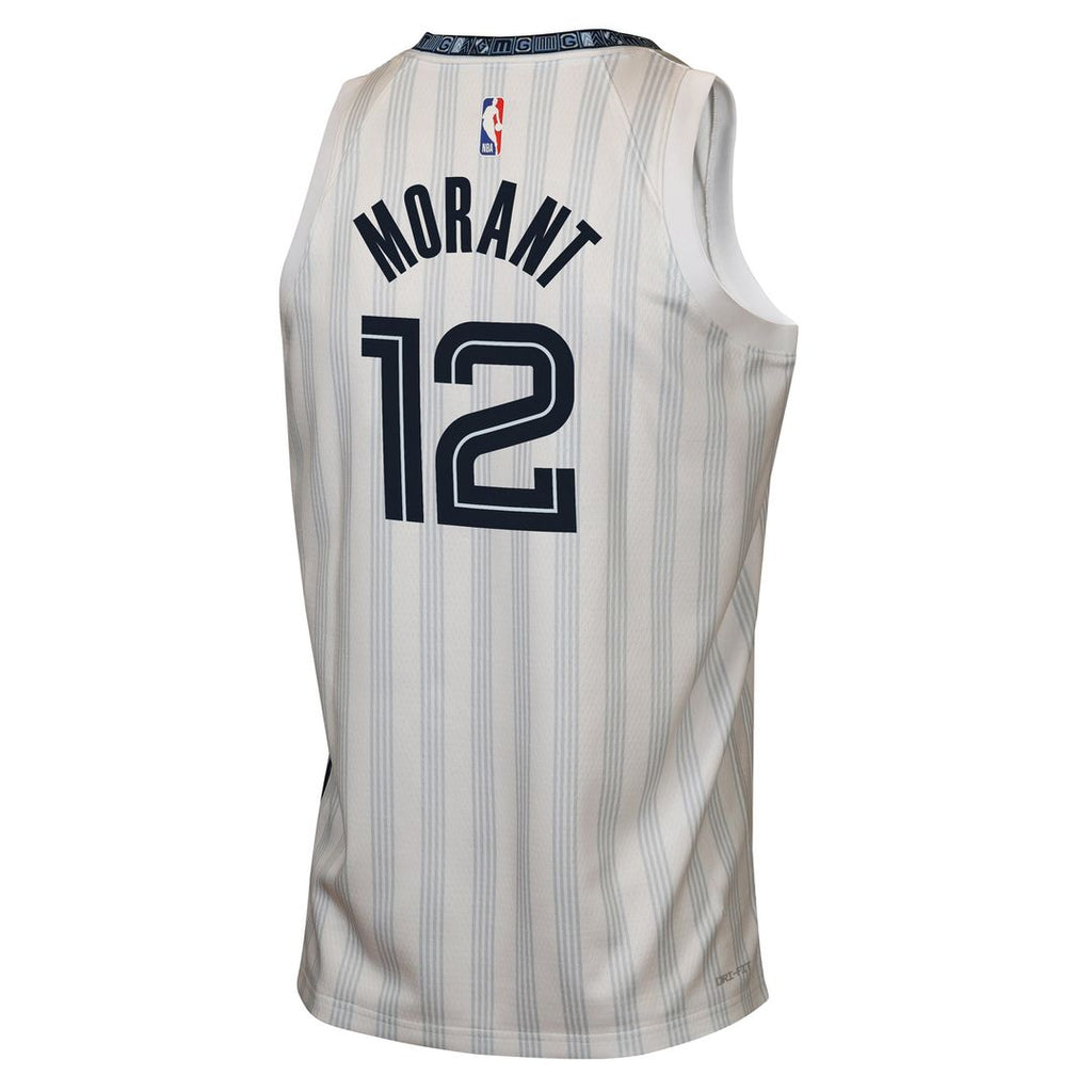 Ja Morant Memphis Grizzlies Nike Youth 2025/ 26 City Edition Swingman Jersey - White | NBA Fan Gear