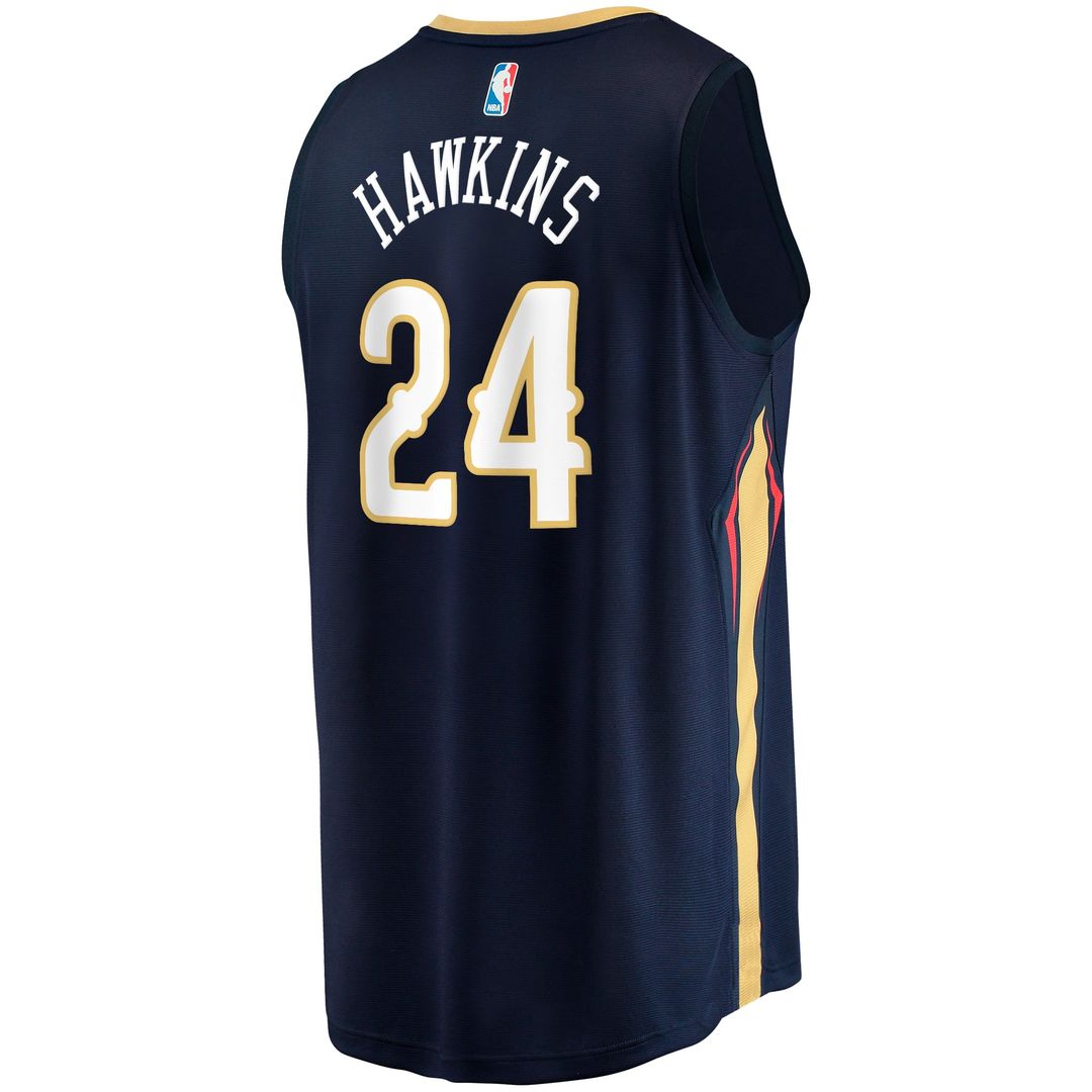 Jordan Hawkins New Orleans Pelicans Fanatics Fast Break Replica Jersey - Icon Edition - Navy | NBA Fan Gear