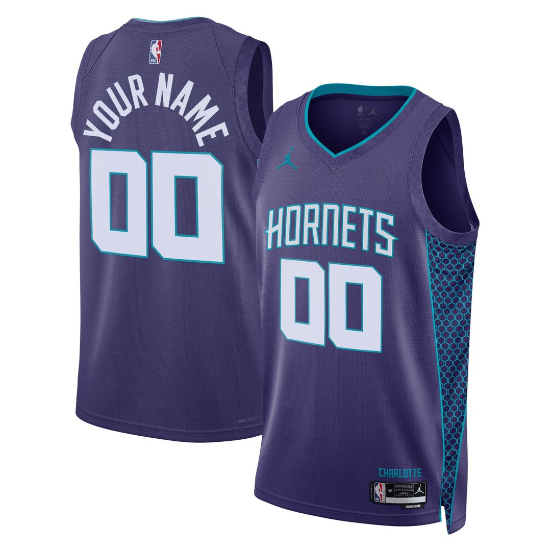 Charlotte Hornets Jordan Brand Unisex 2022/ 23 Swingman Custom Jersey - Statement Edition - Teal | NBA Fan Gear