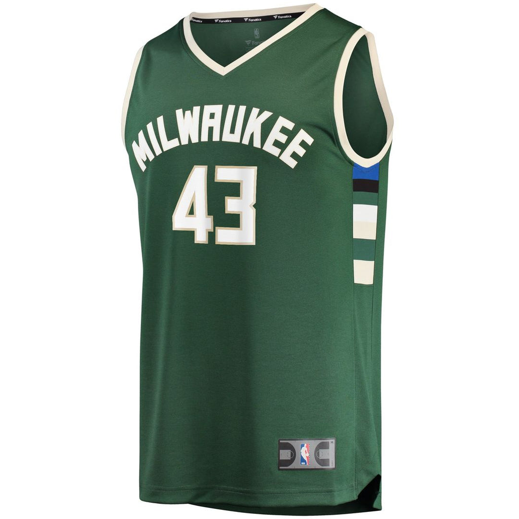 Thanasis Antetokounmpo Milwaukee Bucks Fanatics Fast Break Replica Player Jersey - Icon Edition - Hunter Green | NBA Fan Gear