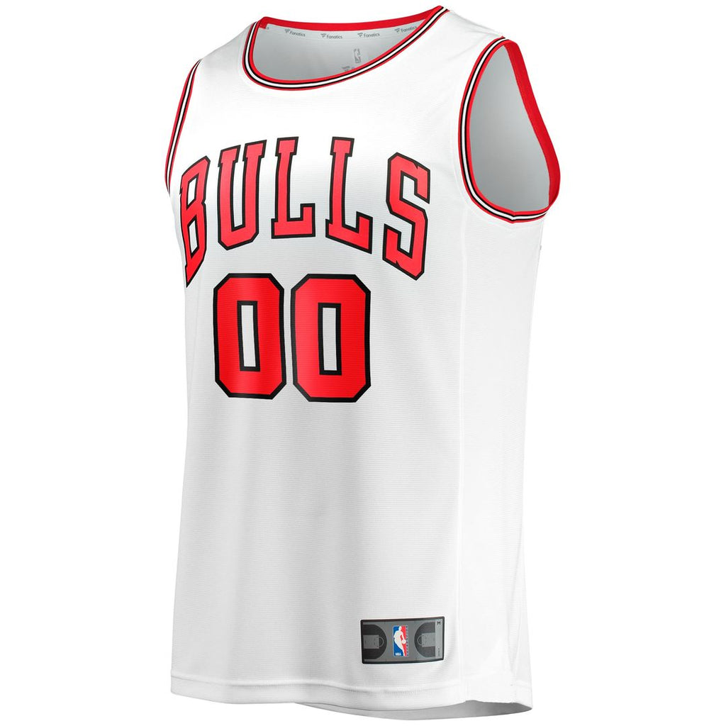 Chicago Bulls Fanatics Youth Fast Break Replica Custom Jersey - Association Edition - White | NBA Fan Gear