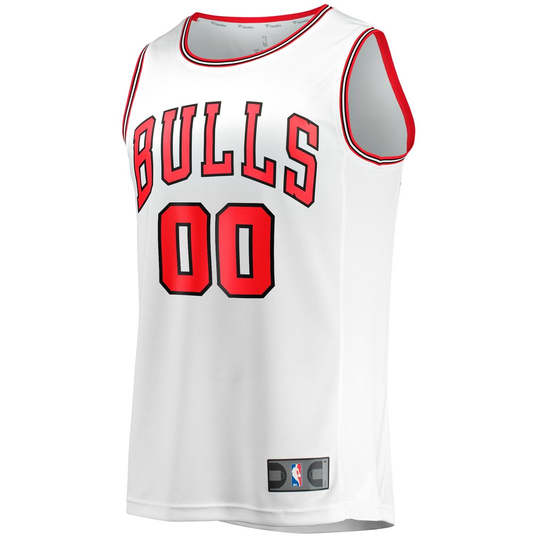 Chicago Bulls Fanatics Youth Fast Break Replica Custom Jersey - Association Edition - White | NBA Fan Gear