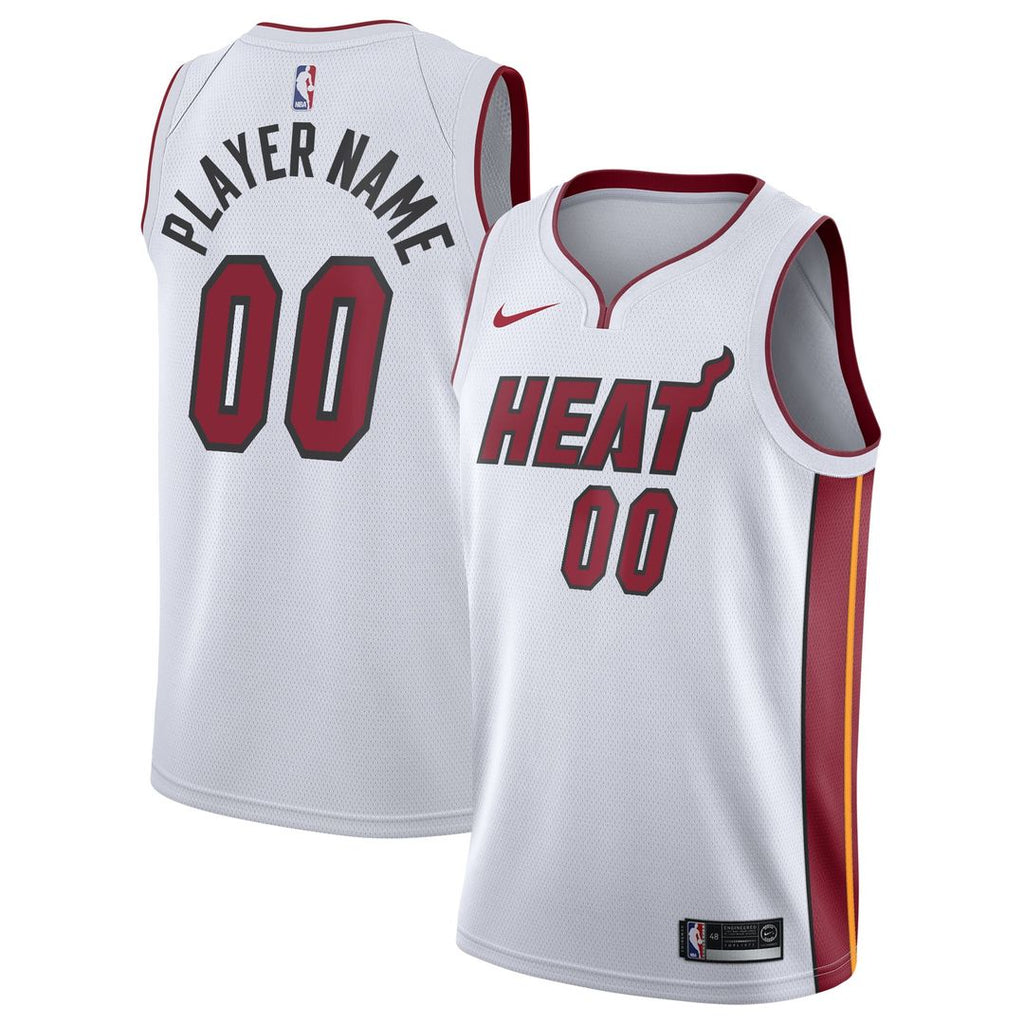 Miami Heat Nike 2020/ 21 Swingman Custom Jersey - Association Edition - White | NBA Fan Gear