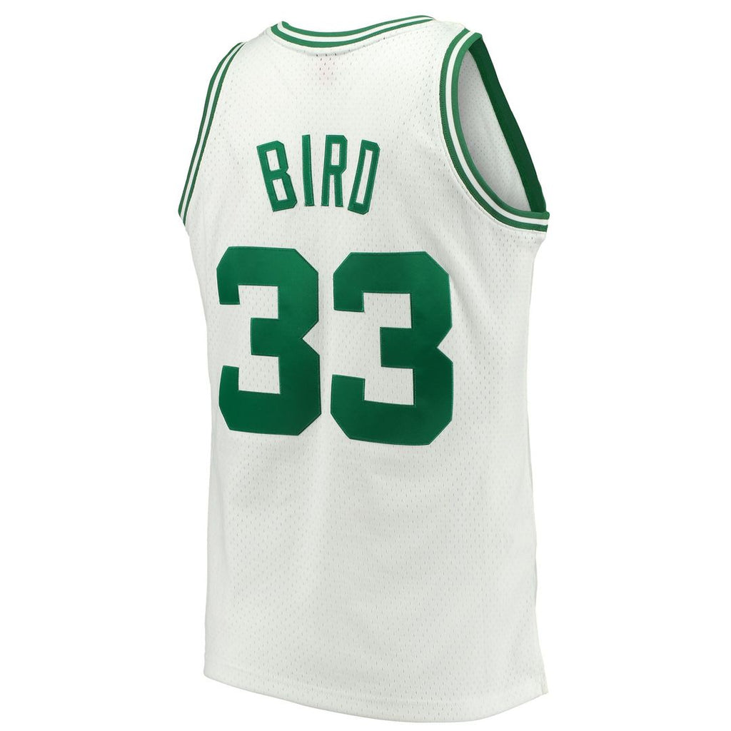 Larry Bird Boston Celtics Mitchell & Ness Hardwood Classics 1985/ 86 Swingman Jersey - White | NBA Fan Gear