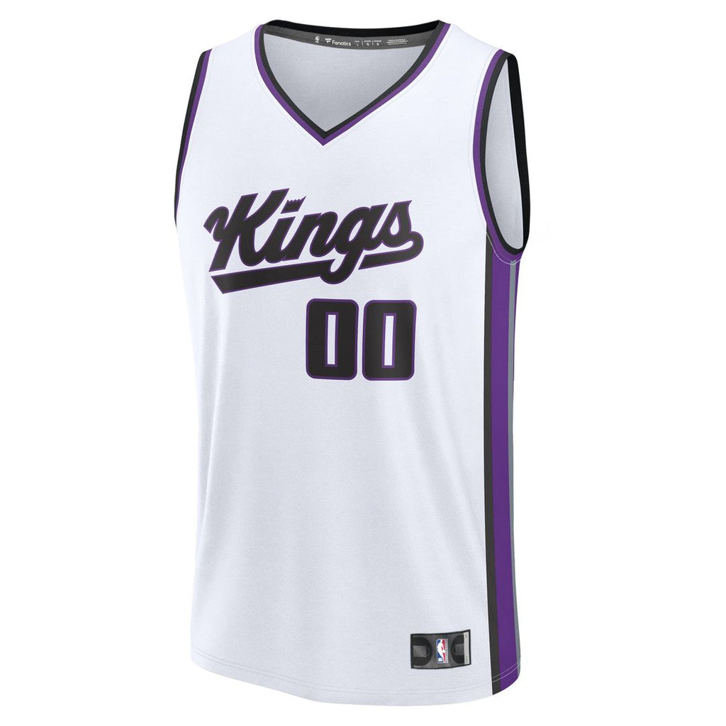 Sacramento Kings Fanatics Fast Break Custom Jersey - Association Edition - White | NBA Fan Gear