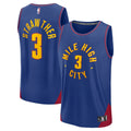 Julian Strawther Denver Nuggets Fanatics Fast Break Replica Player Jersey - Statement Edition - Blue | NBA Fan Gear